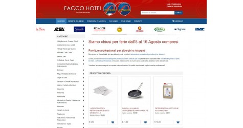 Nuovo E-commerce per Facco Hotel forniture alberghiere