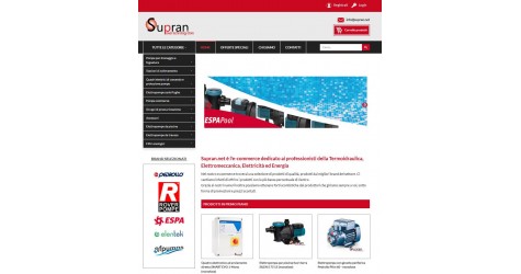 Supran.net: il sito dedicato alla Termoidraulica ed Elettromeccanica si rinnova